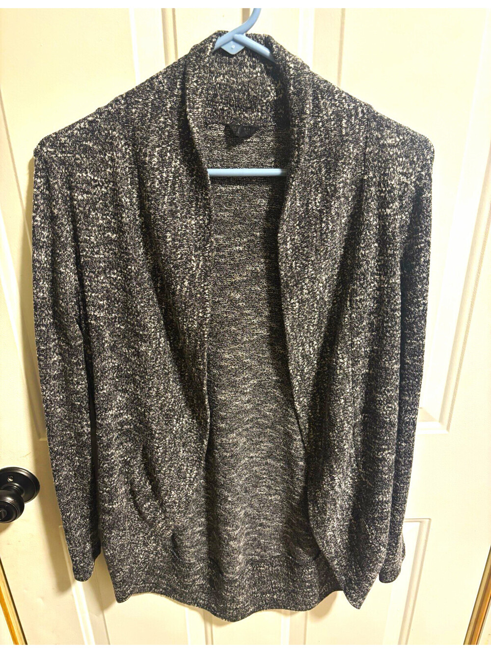 Aeropostale Women's Knit Heathered Shawl Collar Open Front Cardigan Sweater S